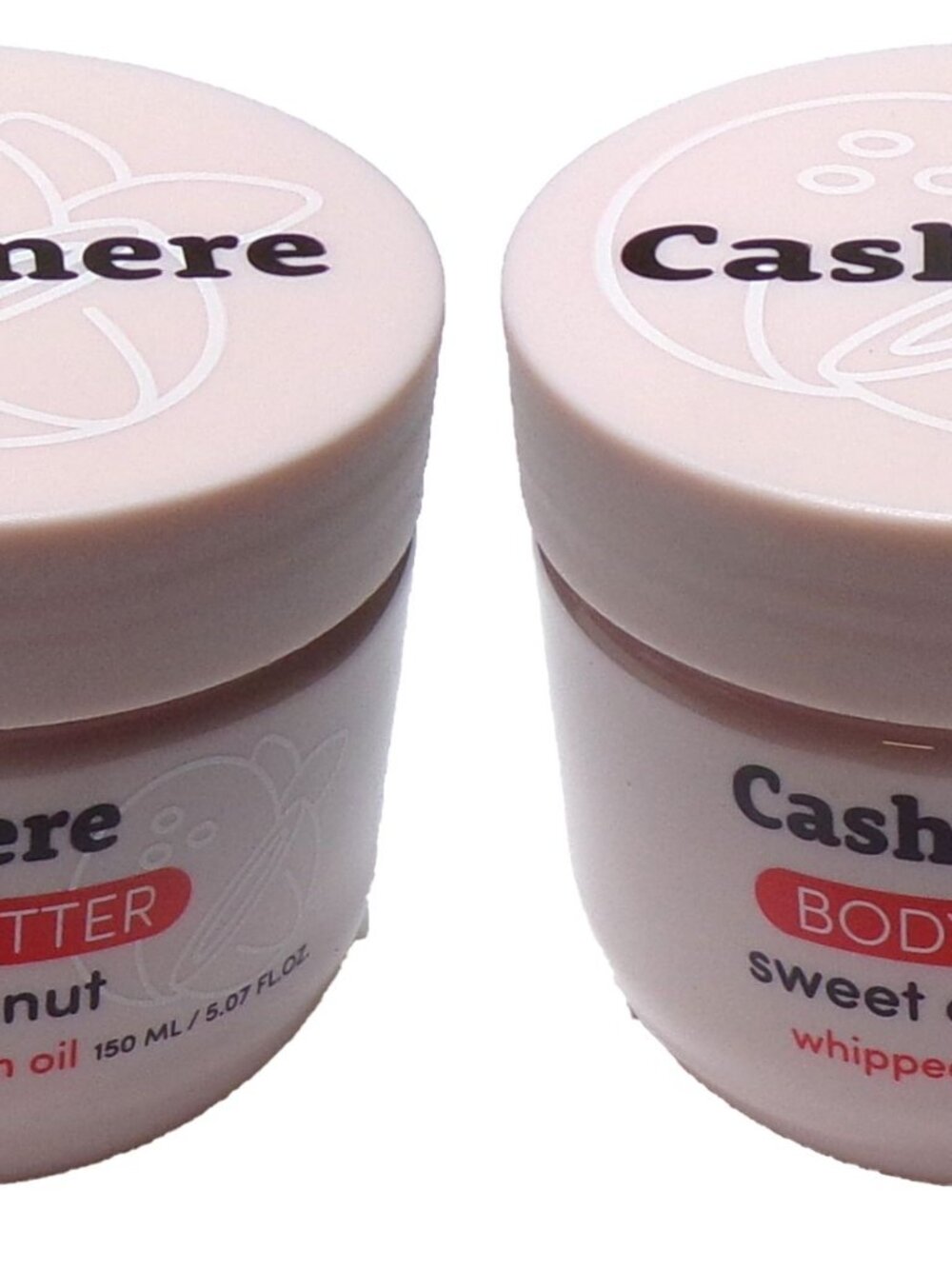 Cashmere Body Butter Sweet Coconut Whipped Argan Oil Hydrating 150 mL (Set of 2)